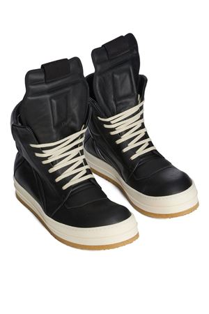 Geobasket In Black/Milk Full Grain Cow Leather RICK OWENS | RU02E1801LCO91